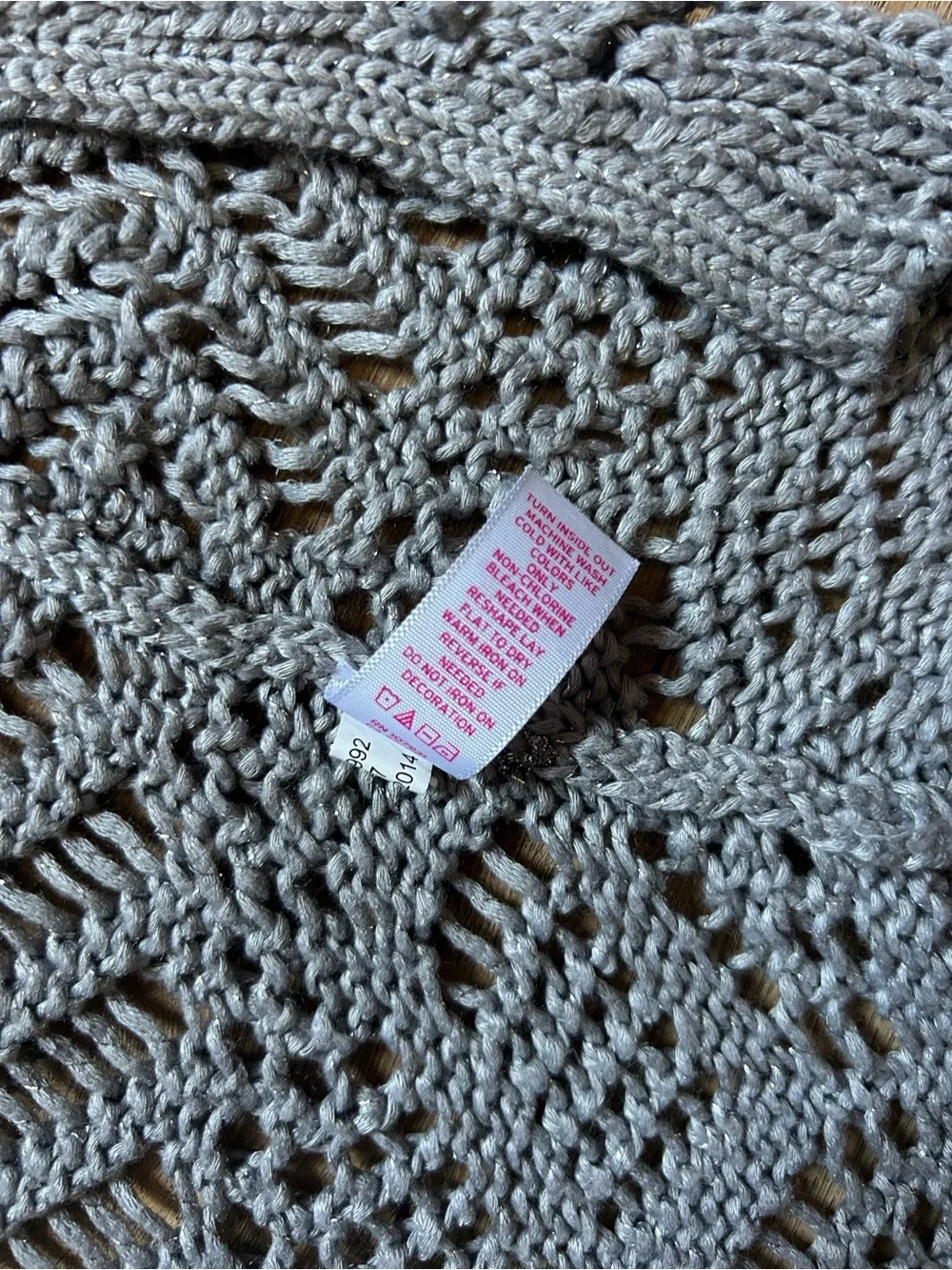 Justice open knit